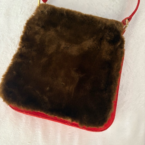 Renaud Pellegrino Handbags - Renaud‎ Pelligrino Fur Shoulder Bag - Brown and Red